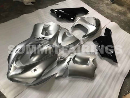 Fairings For Kawasaki ZX6R 636 Grey Black Ninja (2005-2006)