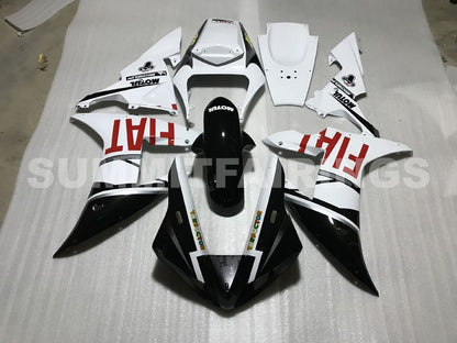 Fairings For Yamaha YZF-R1 Black White No.46 FIAT (2002-2003)