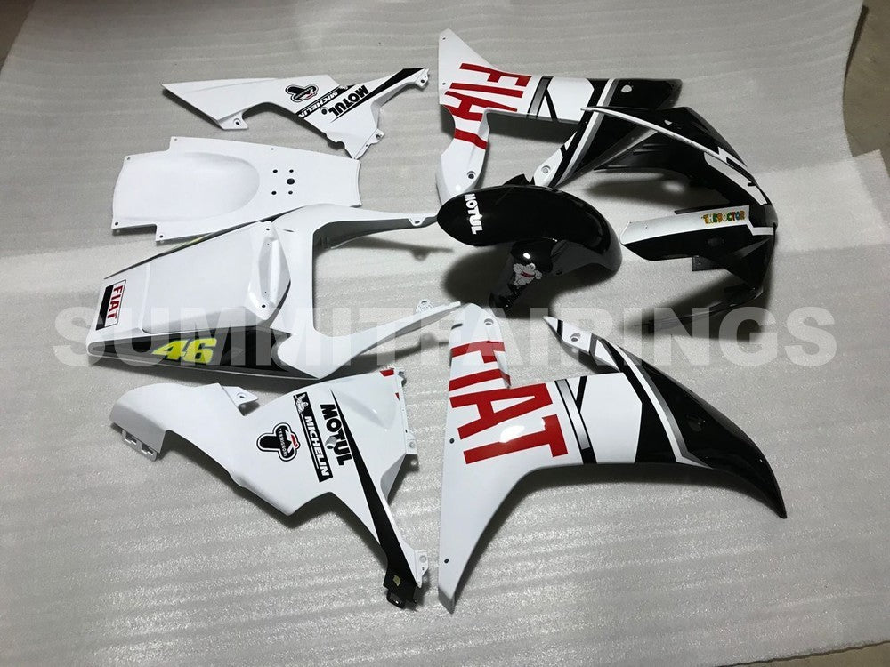 Fairings For Yamaha YZF-R1 Black White No.46 FIAT (2002-2003)