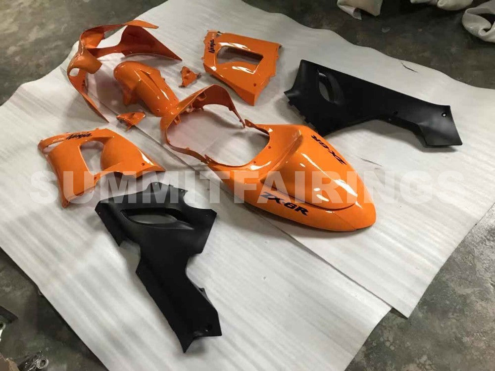 Fairings For Kawasaki ZX-6R, 2005-2006 - Orange & Black
