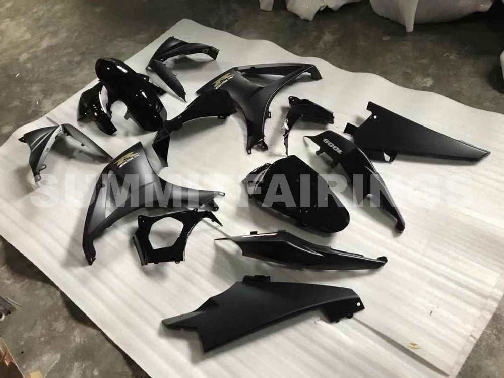 Fairings For Suzuki - GSXR1000 K7 07-08 Matte Black Gloss Black