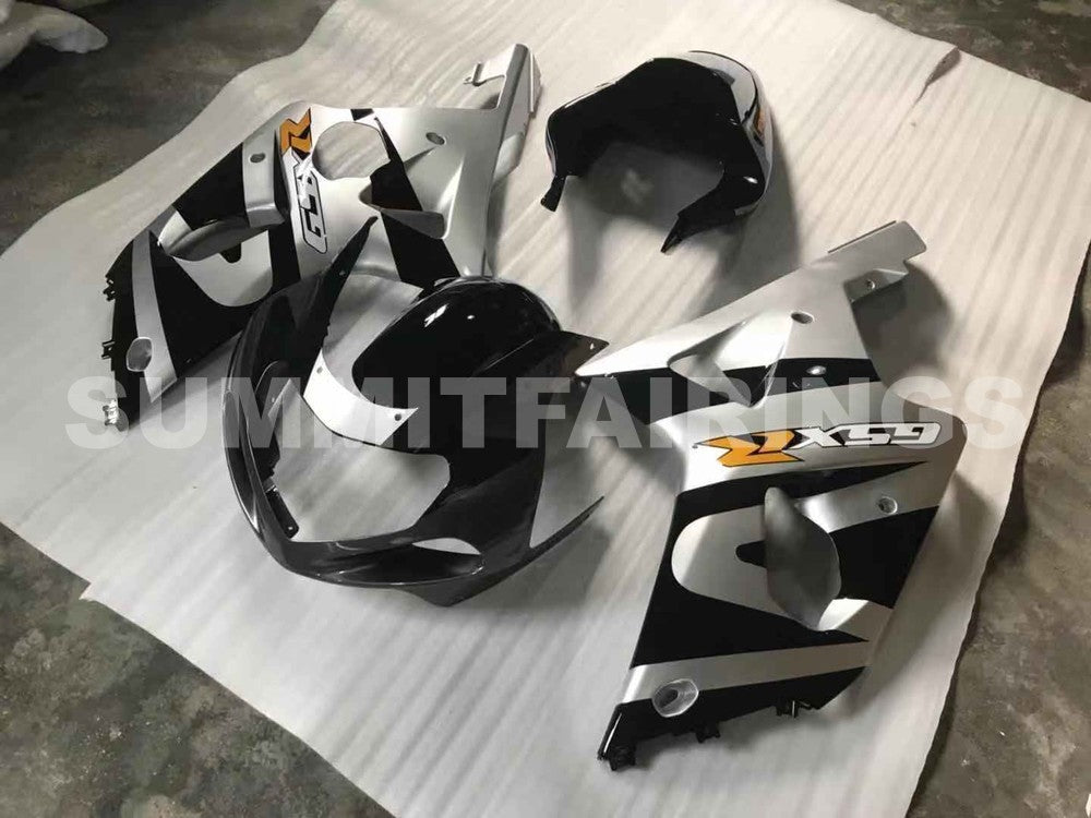 Fairings For Suzuki - GSXR1000 K1/2 2000-2002 Black Silver