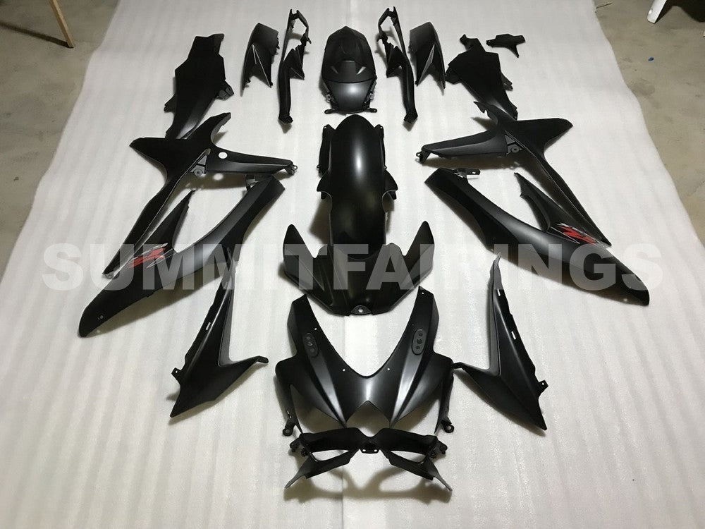 Fairings For Suzuki - GSXR600-750 K8 2008-2010 MATTE BLACK