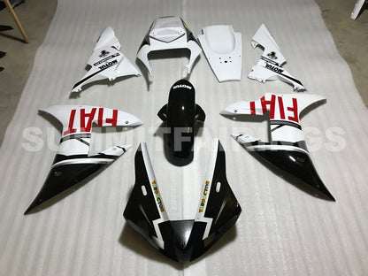 Fairings For Yamaha YZF-R1 Black White No.46 FIAT (2002-2003)