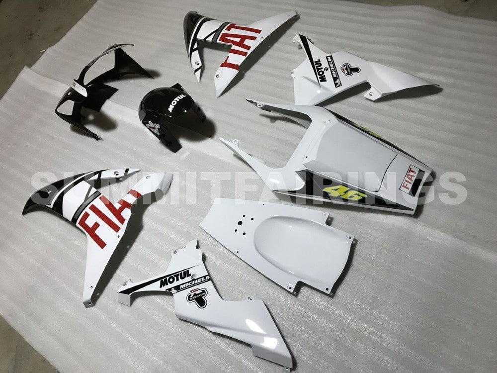 Fairings For Yamaha YZF-R1 Black White No.46 FIAT (2002-2003)