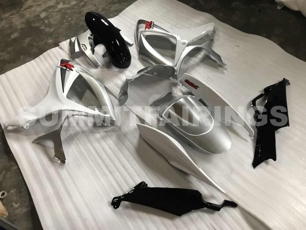 Fairings For Suzuki - GSXR600-750 K6 06-07 White Silver