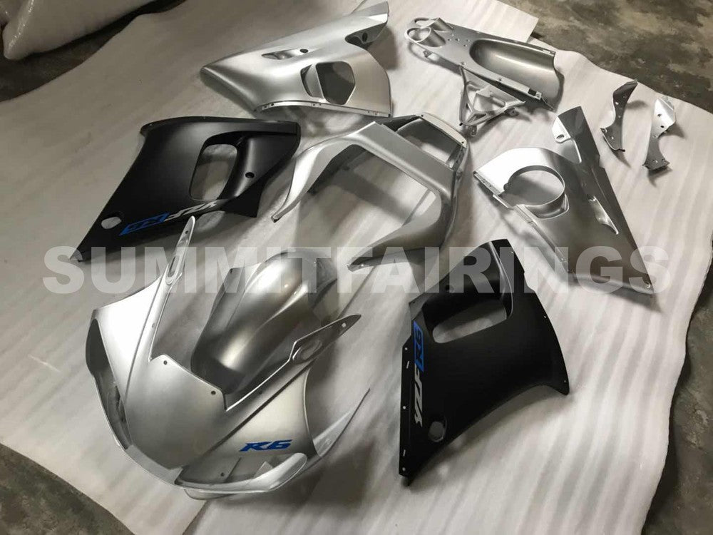 Fairings For Yamaha - YZF-600 R6 1998-2002 Black & Silver