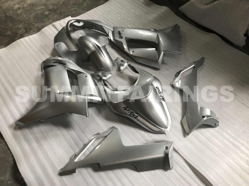 Fairings For Kawasaki ZX6R ZX636 Silver Ninja (2007-2008)