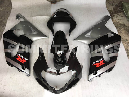 Fairings For Suzuki - GSXR600-750 K1 2001-2003 Black Silver