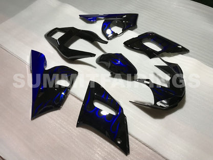 Fairings For Yamaha YZF-R6 Black & Blue Flame R6 (1998-2002)