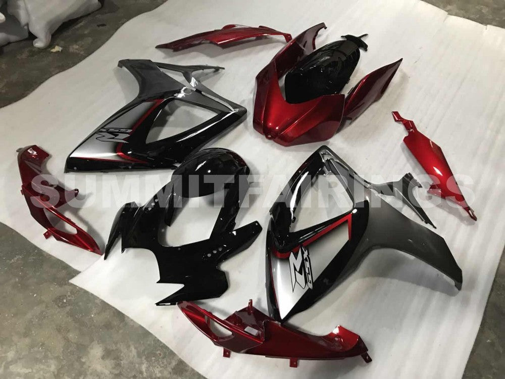 Fairings For Suzuki GSXR 600 750 Red Silver Black GSXR (2006-2007)