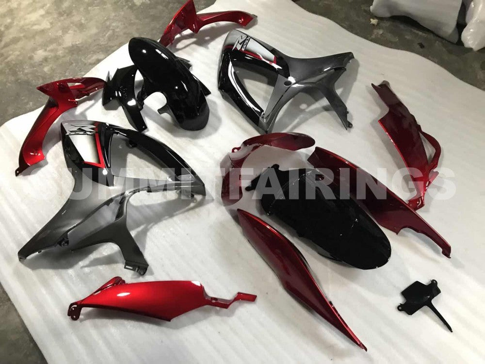 Fairings For Suzuki GSXR 600 750 Red Silver Black GSXR (2006-2007)
