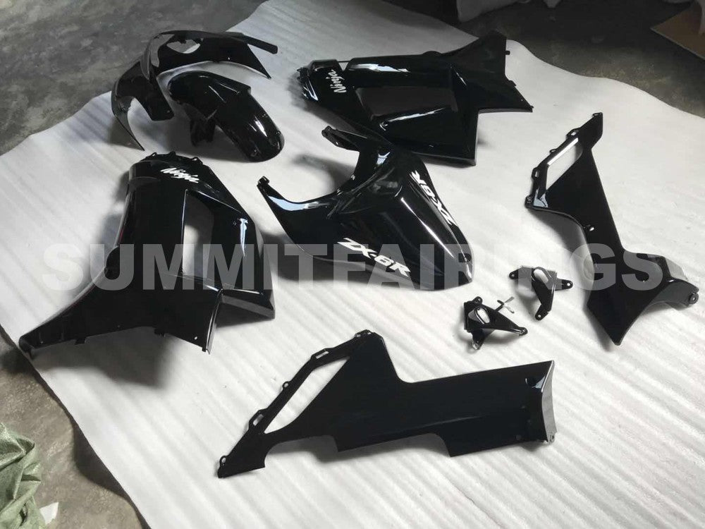 Fairings For Kawasaki ZX6R ZX636 Black Ninja (2007-2008)