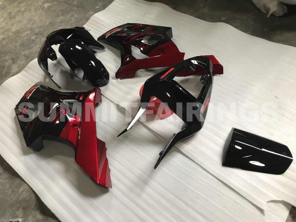 Fairings For Suzuki GSXR 1000 Black & Red Flame (2003-2004)