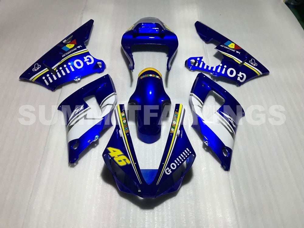 Fairings For Yamaha YZF-R1 Blue White No.46 R1 (2000-2001)