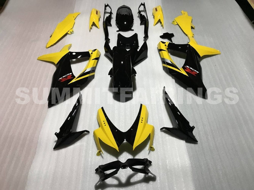 Fairings For Suzuki GSXR 600 750 Black & Yellow GSXR (2008-2009-2010)