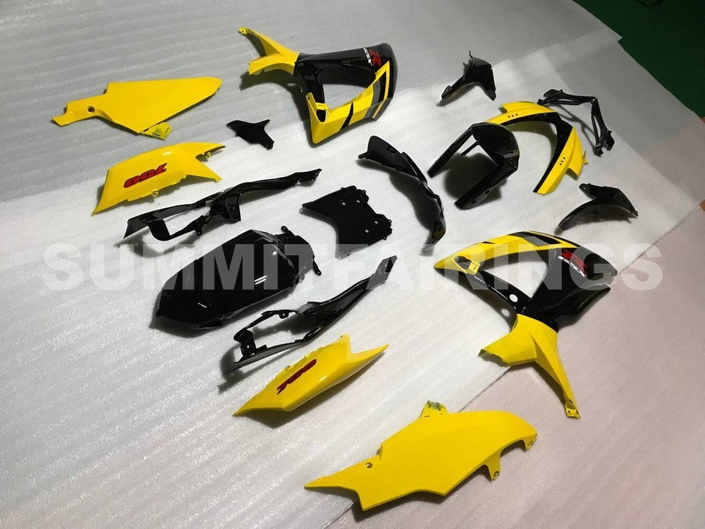Fairings For Suzuki GSXR 600 750 Black & Yellow GSXR (2008-2009-2010)