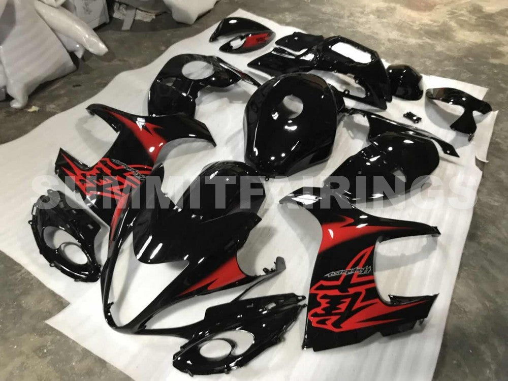 Fairings For Suzuki GSX-R1300 Hayabusa, 2008-2020 - Black with Red Decals