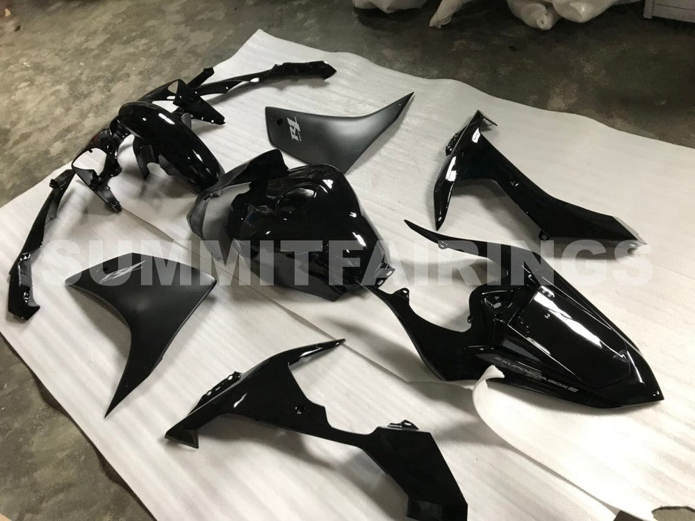 Fairings For Yamaha R1, 2007-2008 - Black & Silver Decal