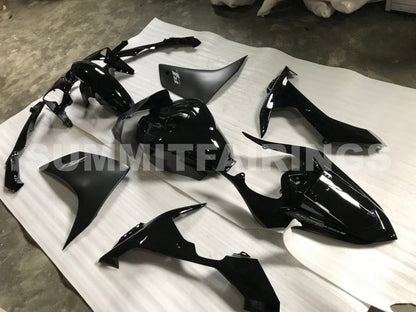 Fairings For Yamaha R1, 2007-2008 - Black & Silver Decal