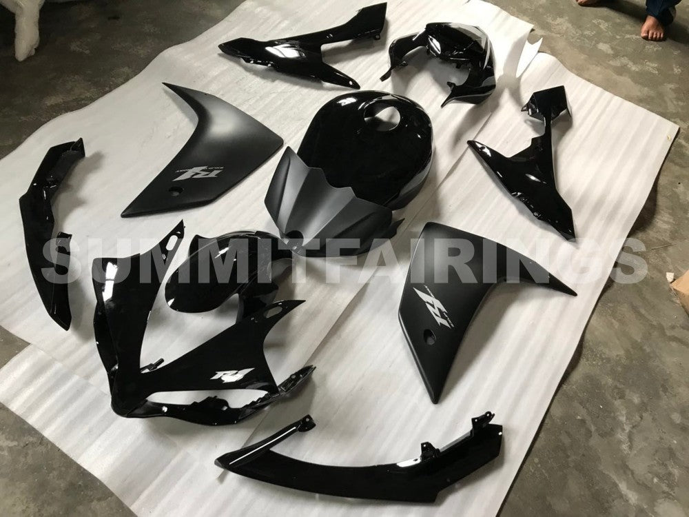 Fairings For Yamaha R1, 2007-2008 - Black & Silver Decal