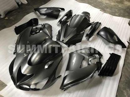 Fairings For Kawasaki Ninja ZX-14R (2006-2011) Silver and Matte Black