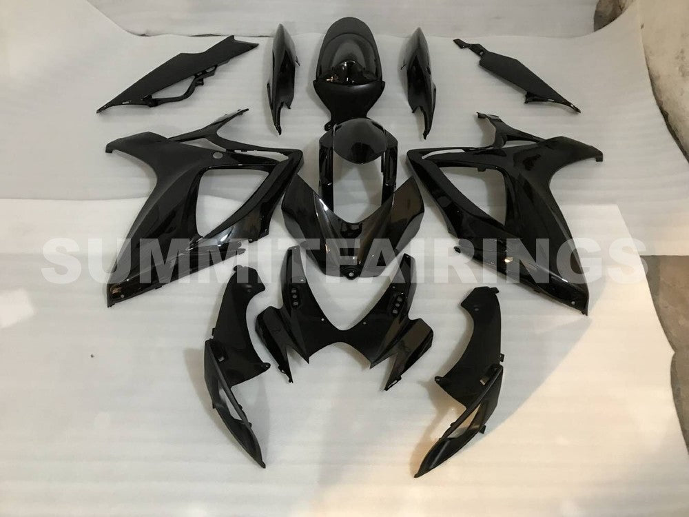 Fairings For Suzuki GSXR 600 750 All Black GSXR (2006-2007)