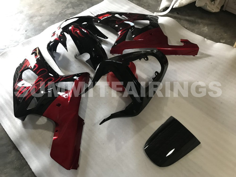 Fairings For Suzuki GSXR 600 (2001-2003) Red Flame