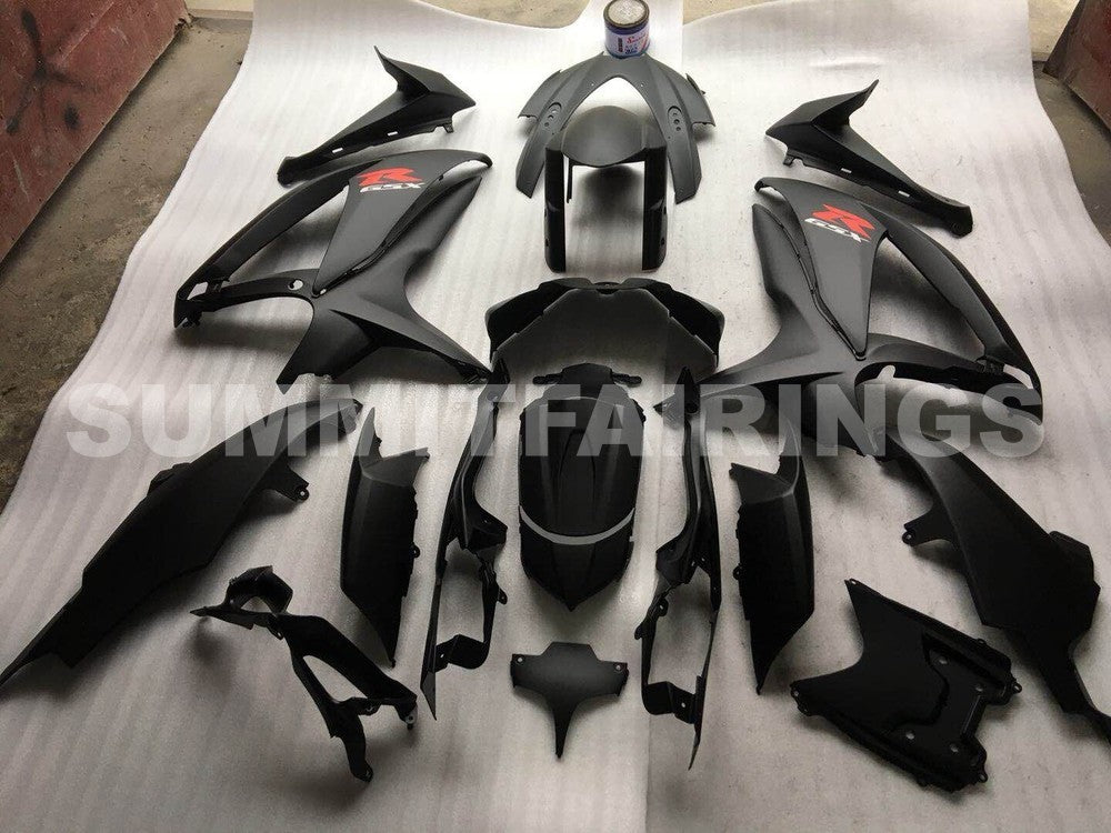 Fairings For Suzuki - GSXR600-750 K8 2008-2010 MATTE BLACK