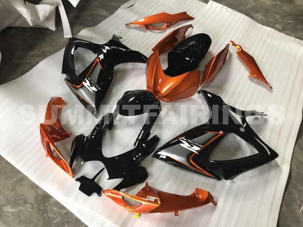 Fairings For Suzuki GSX-R600 / 750, 2006-2007 - Gloss Black & Orange