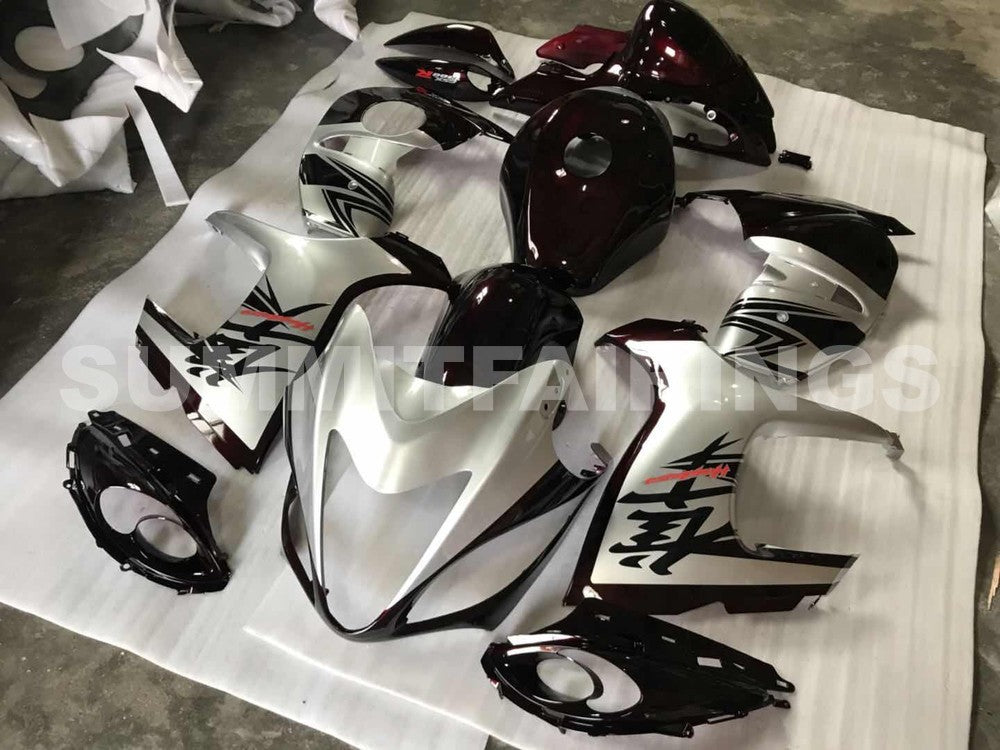 FAIRINGS FOR SUZUKI GSX-R1300 HAYABUSA, 2008-2020 - SILVER & GLOSSY BLACK