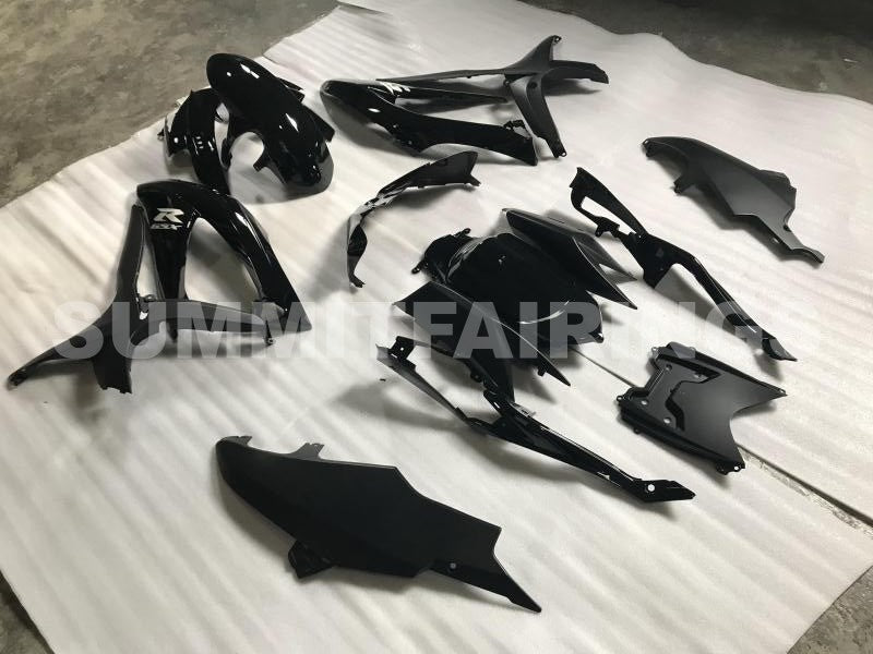 Fairings For Suzuki - GSXR600-750 K8 2008-2010 Matt Black Gloss Black