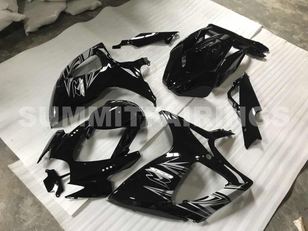 Fairings For Suzuki - GSXR600-750 K6 06-07 Black Silver