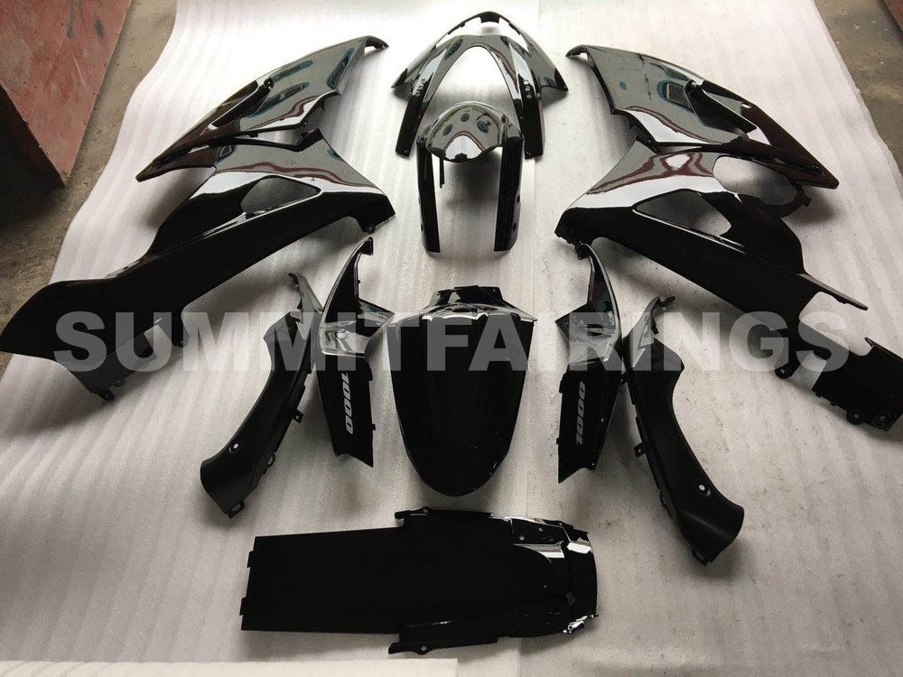 Fairings For Suzuki - GSXR1000 K5 05-06 Black & Silver Decals
