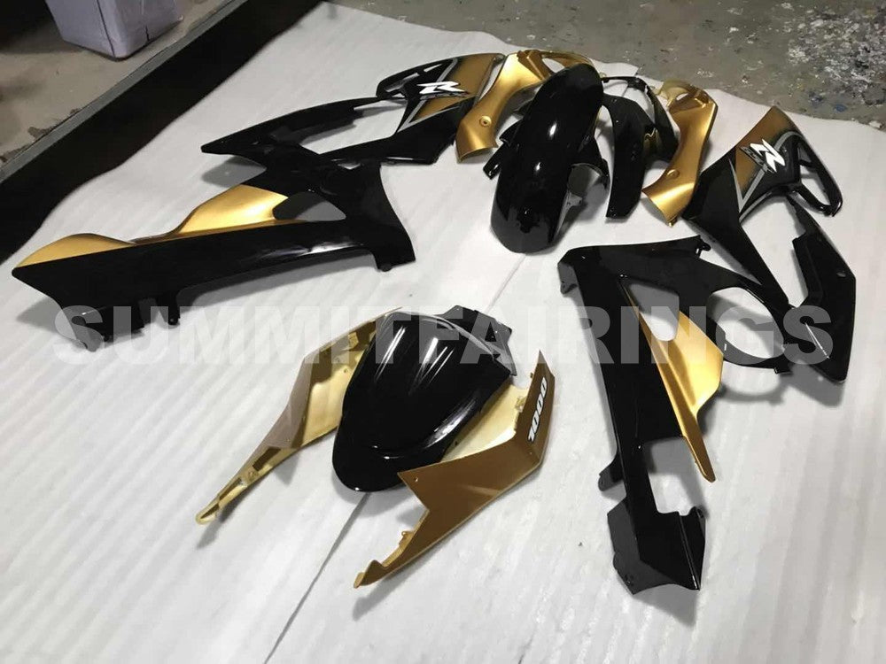 Fairings For Suzuki GSXR 1000 Black & Gold GSXR (2005-2006)