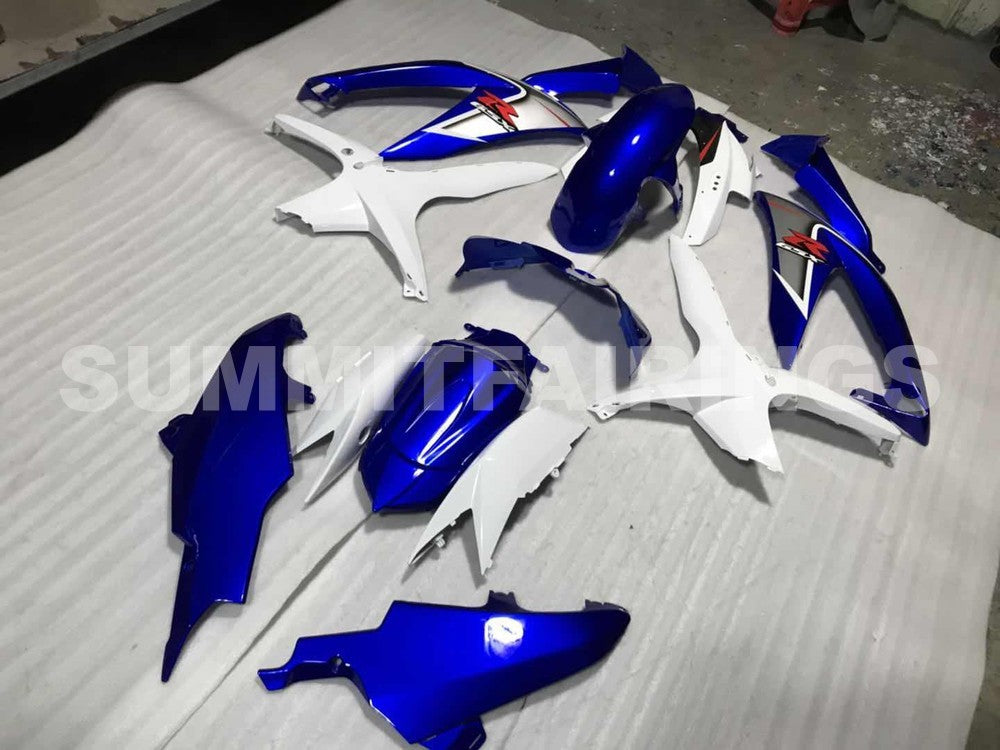 Fairings For Suzuki - GSXR600-750 K8 2008-2010 Blue White