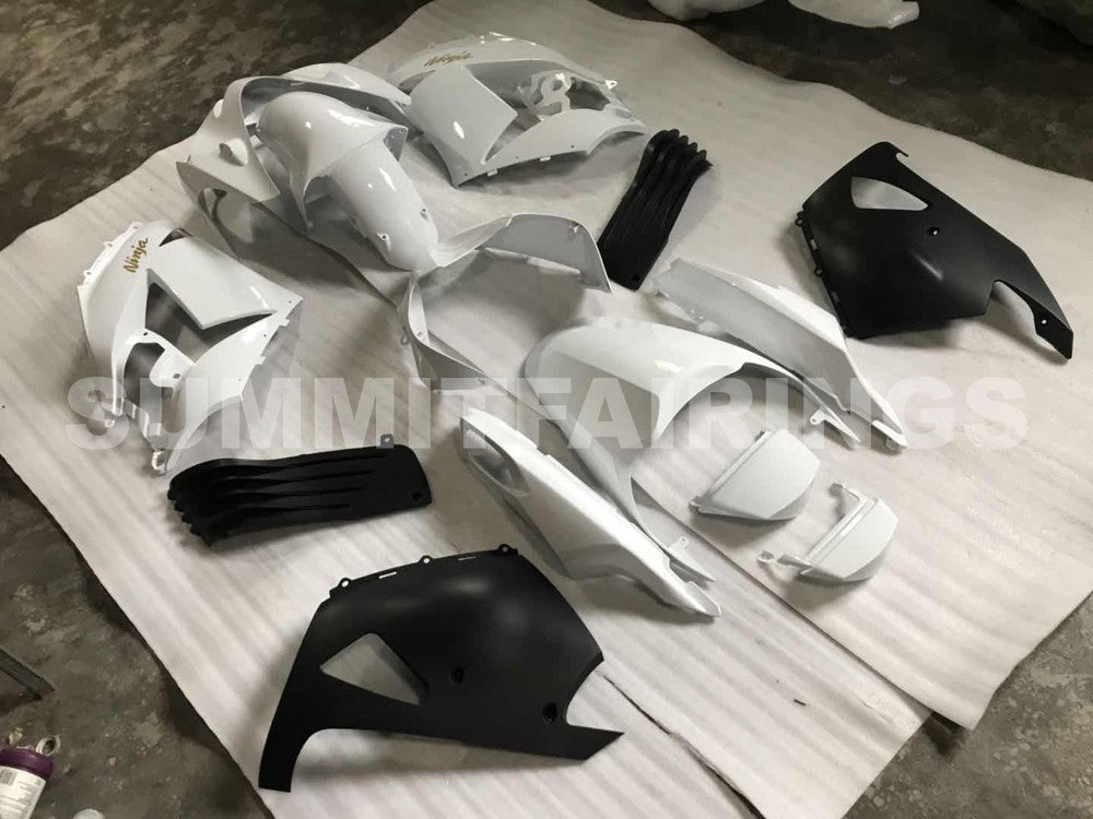 Fairings For Kawasaki ZX-14R, 2006-2011 - White & Matte Black