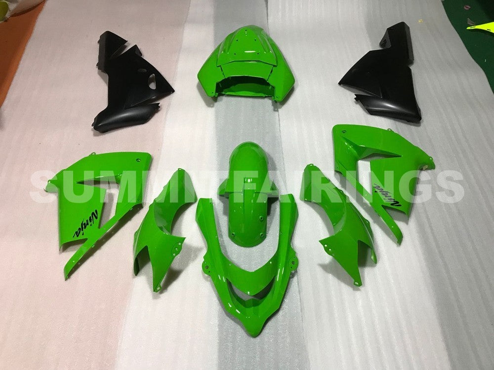 Fairings For Kawasaki ZX-10R, 2004-2005 - Green & Black