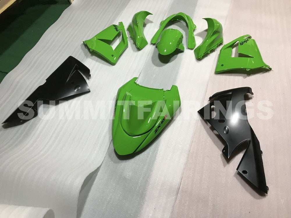 Fairings For Kawasaki ZX-10R, 2004-2005 - Green & Black