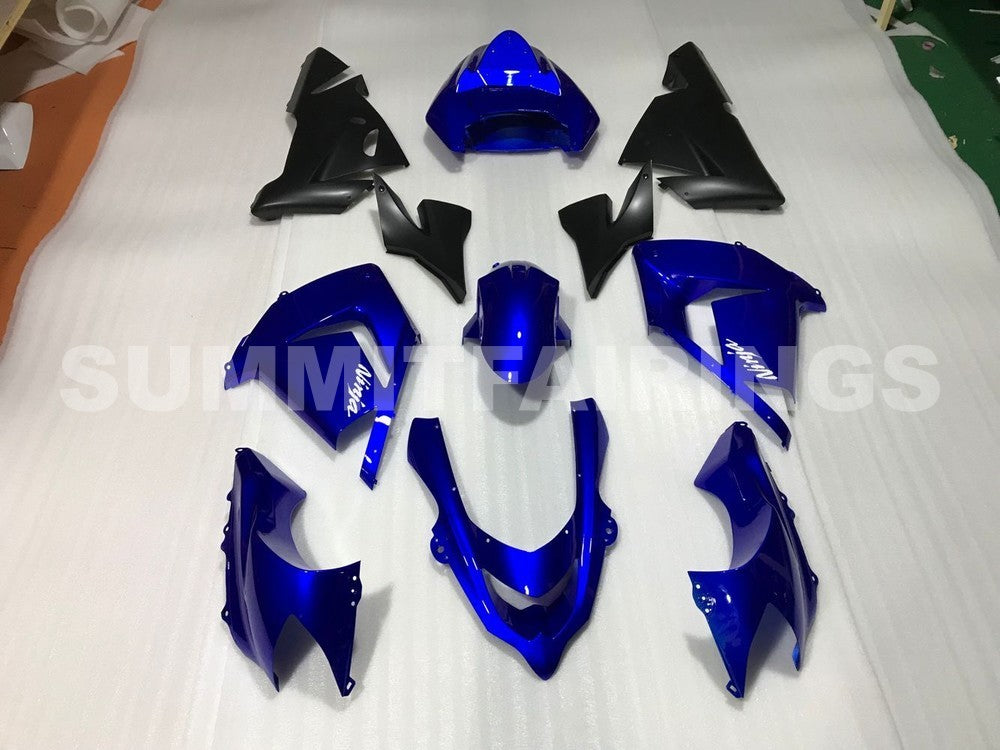 Fairings For Kawasaki ZX 10R Blue Black Ninja (2004-2005)