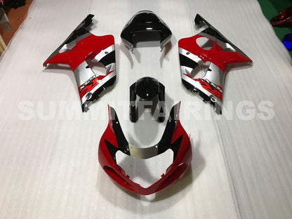 Fairings For Suzuki - GSXR1000 K1/2 2000-2002 Red Black Silver