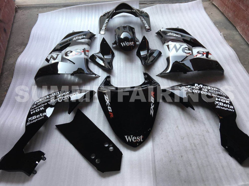 Fairings For Kawasaki ZX-10R, 2006-2007 - White & Black