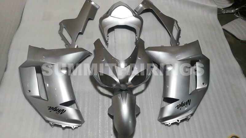 Fairings For Kawasaki ZX6R ZX636 Silver Ninja (2007-2008)