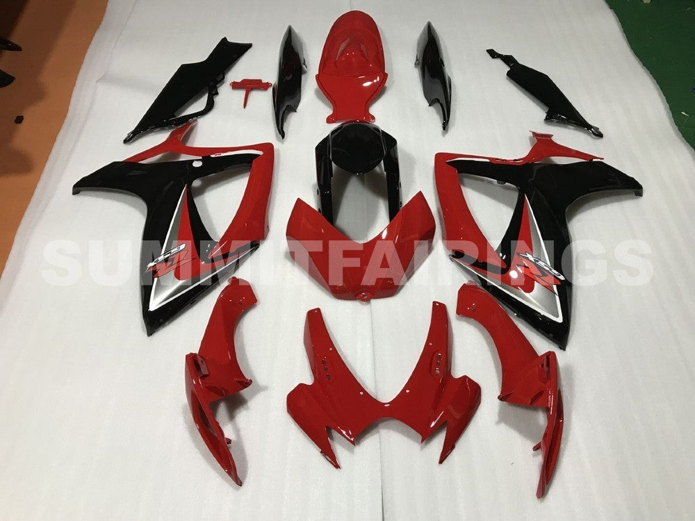 Fairings For Suzuki - GSXR600-750 K6 06-07 Black and Red