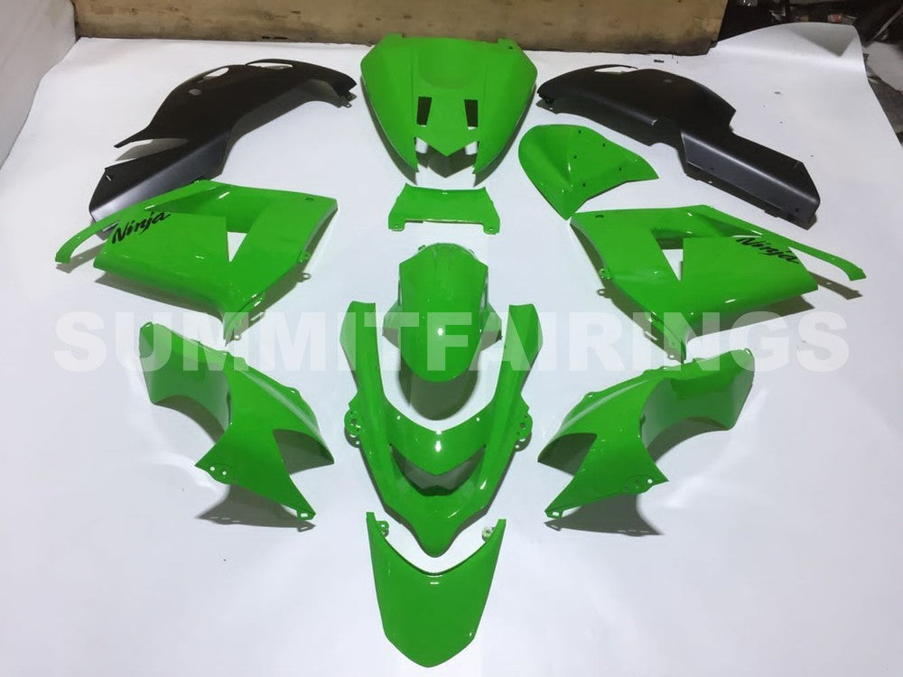 Fairings For Kawasaki ZX-10R, 2004-2005 - Green & Black