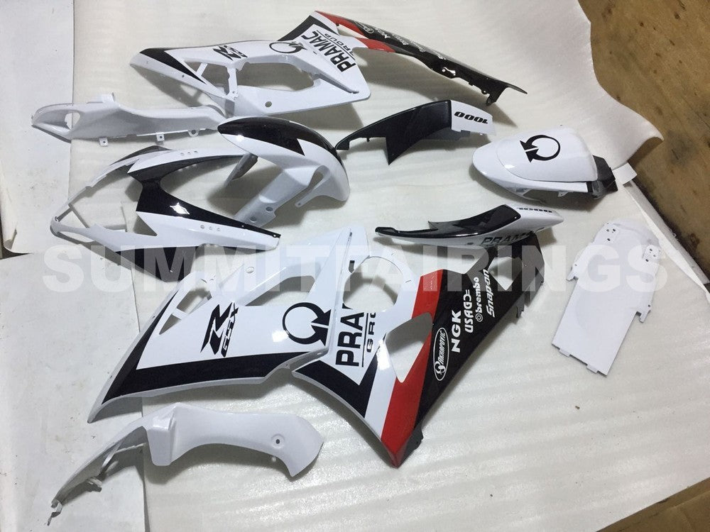 Fairings For Suzuki GSXR 1000 White Black Pramac (2005-2006)