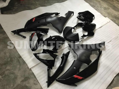 Fairings For Yamaha R6, 2008-2012 - Matte Black Gloss Black