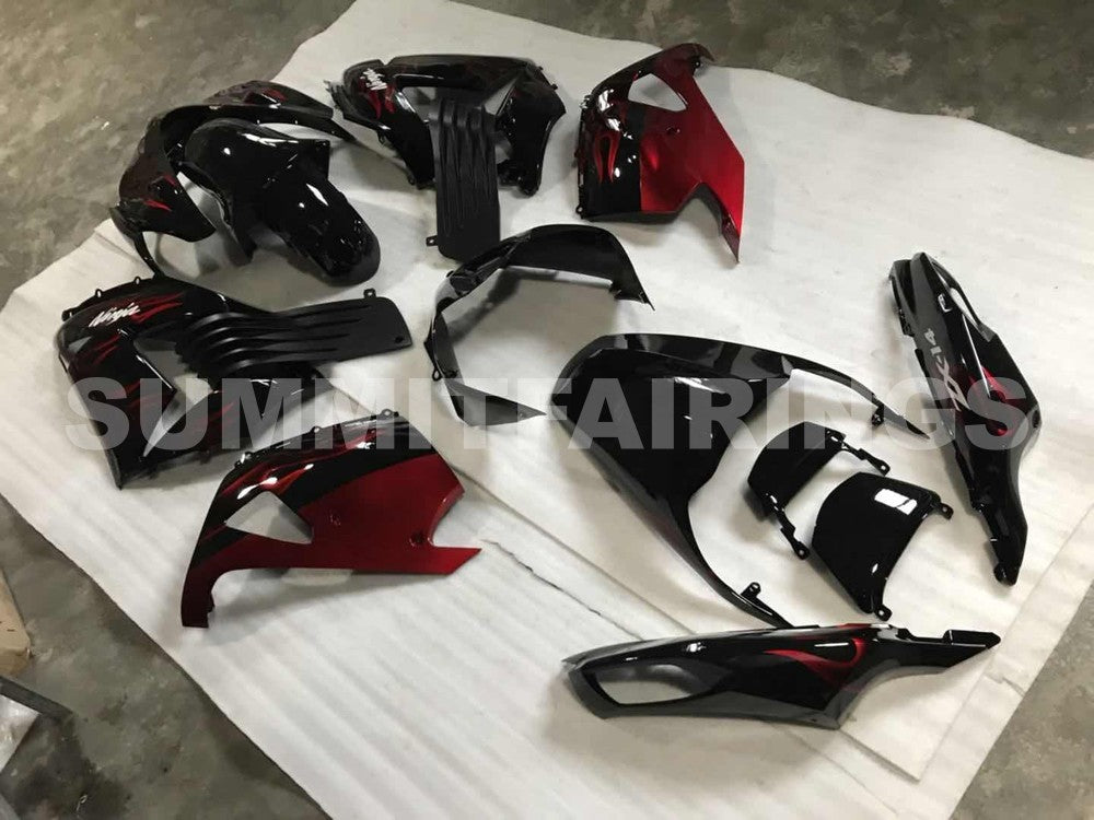 Fairings For Kawasaki Ninja ZX-14R (2006-2011) Red Flame