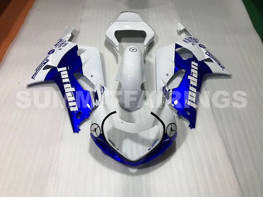 Fairings For Suzuki GSXR 750 White Blue Jordan GSXR (2001-2003)