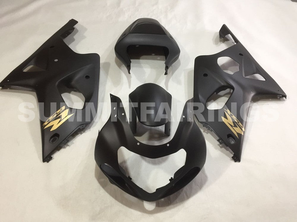 Fairings For Suzuki - GSXR1000 K1/2 2000-2002 Matt Black Gold Decal